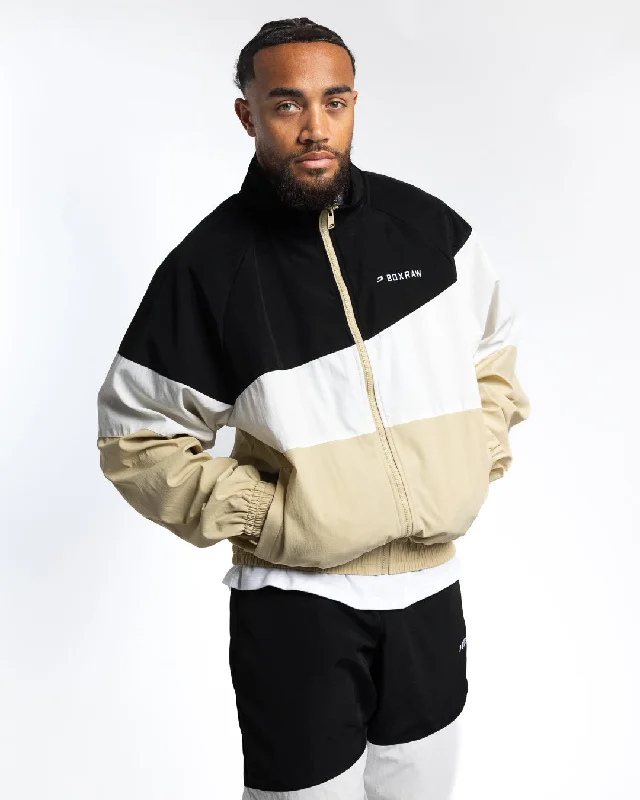 Harvey Jacket - Black/White/Beige