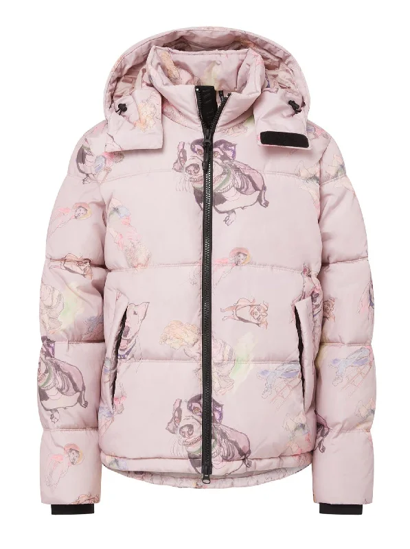 Hooded Puffer - Yuri Pink