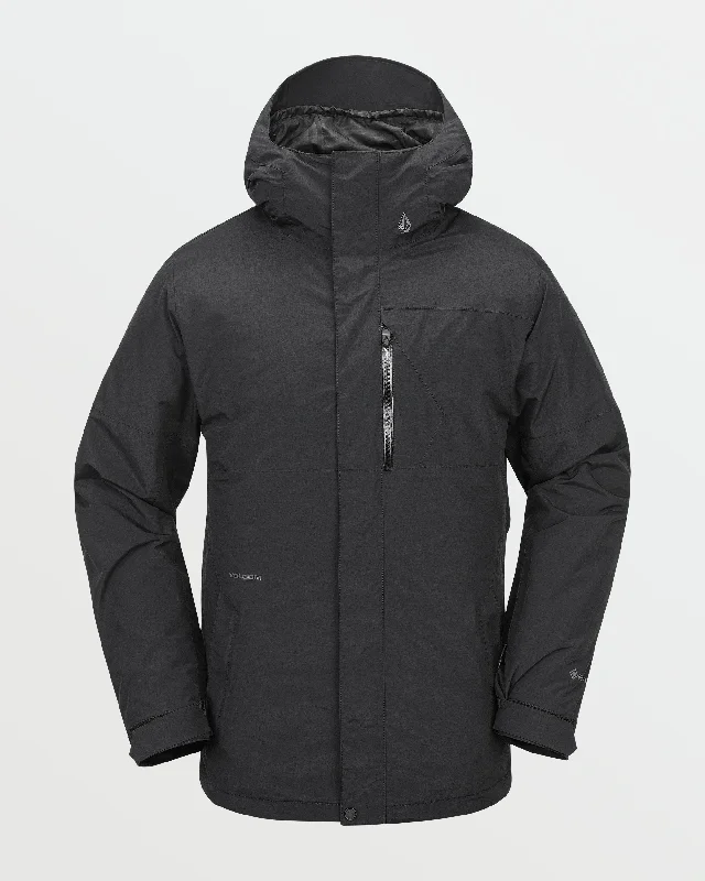 Mens L Insulated Gore-Tex Jacket - Black