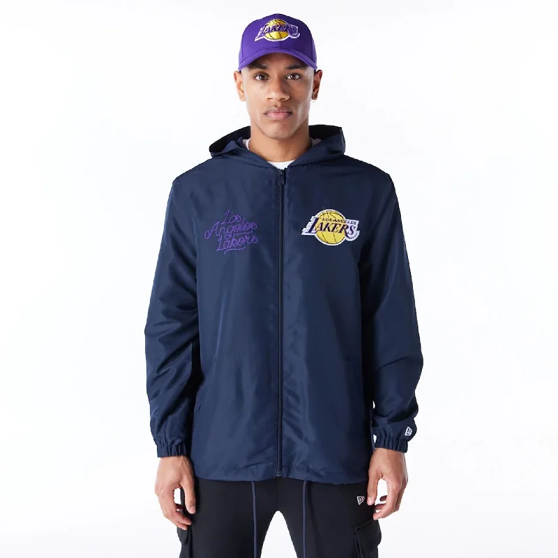 LA Lakers NBA Graphic Navy Jacket