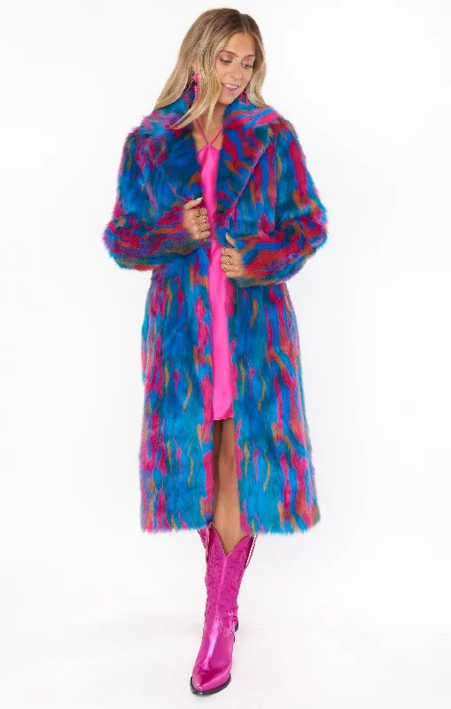 Miss Tiffy Fur Jacket ~ Galaxy Faux Fur