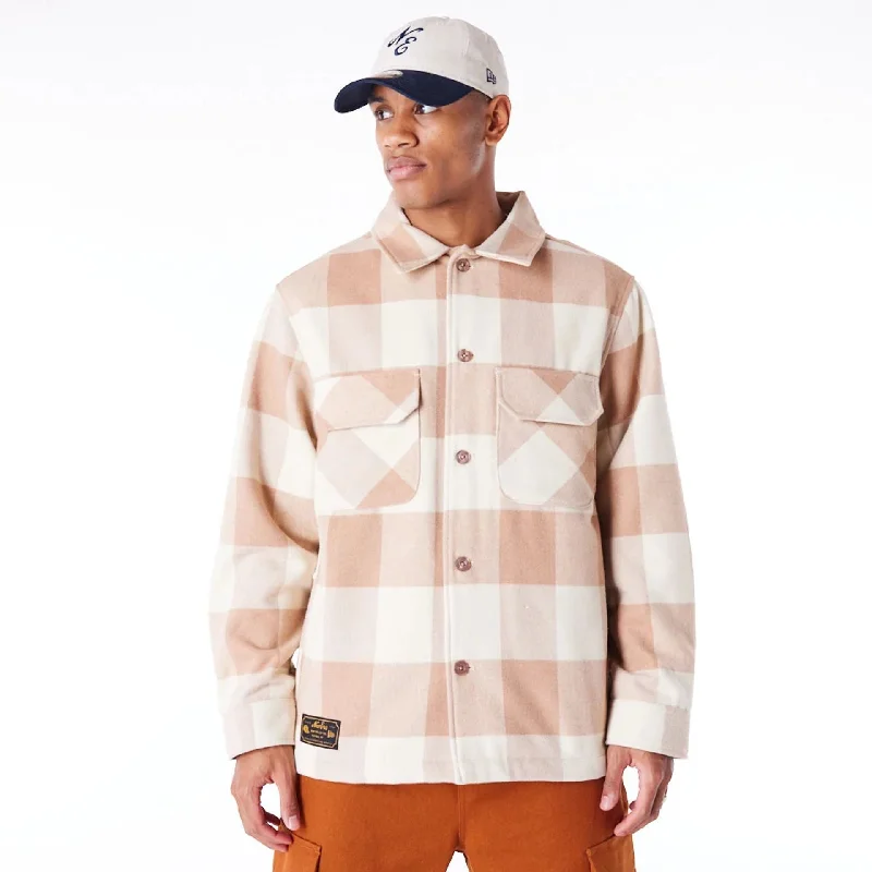 New Era Beige Shacket