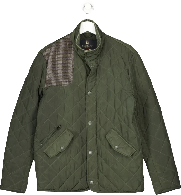 Sterling Vintage Green Quilted Jacket UK S